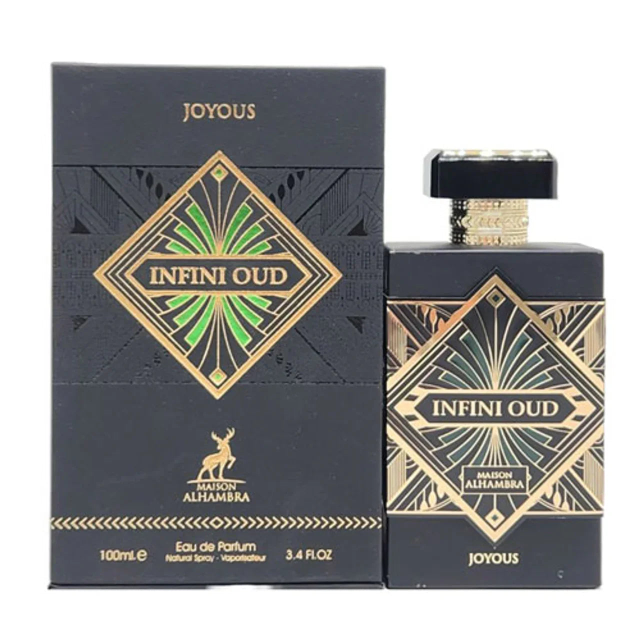 Maison Alhambra Infini Oud Joyous Eau de Parfum perfume bottle