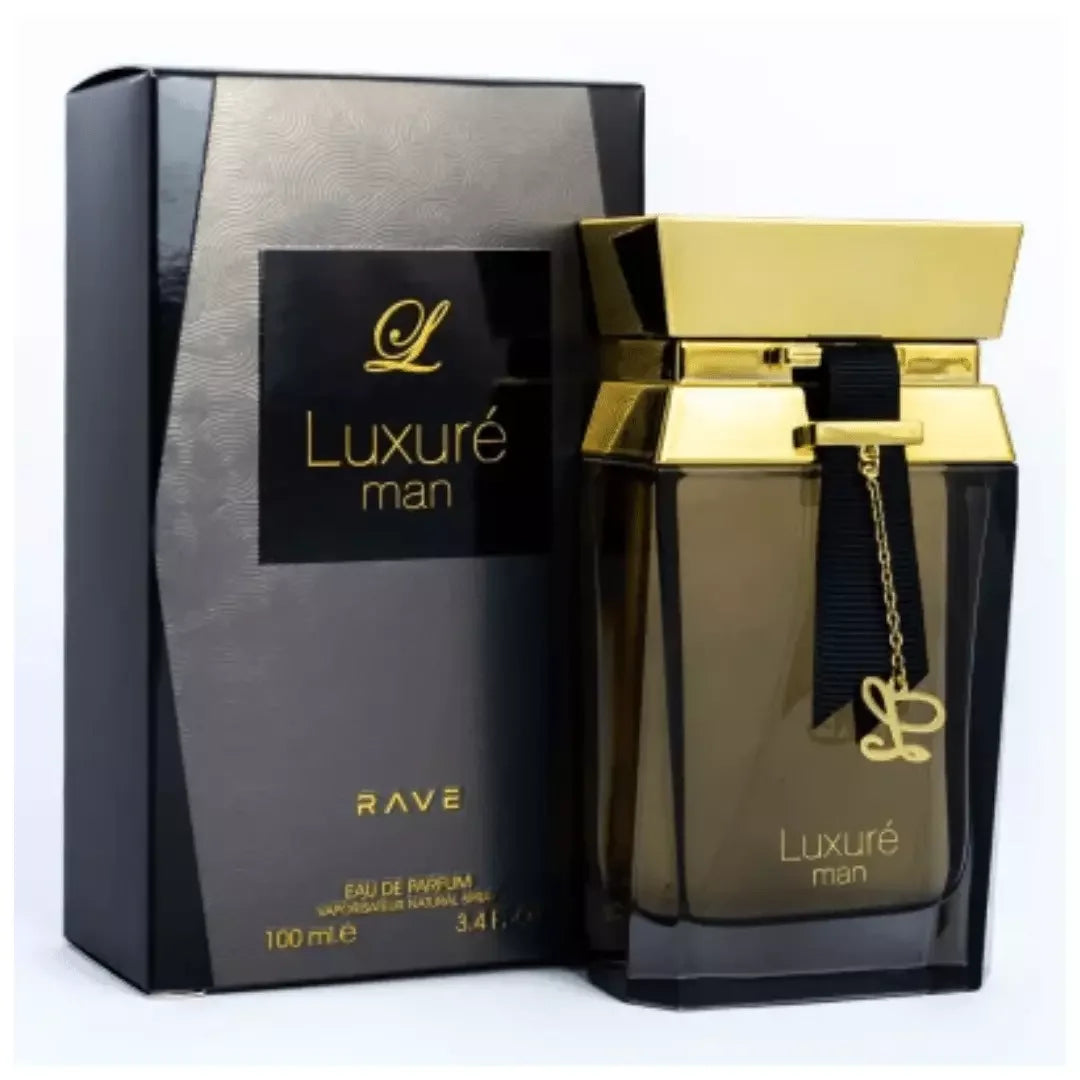 RAVE Luxure Man Eau de Parfum perfume bottle