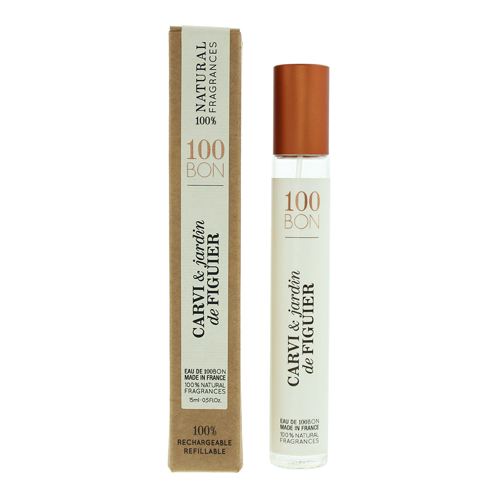 100 Bon Carvi & Jardin De Figuier Eau de Parfum bottle close-up detail