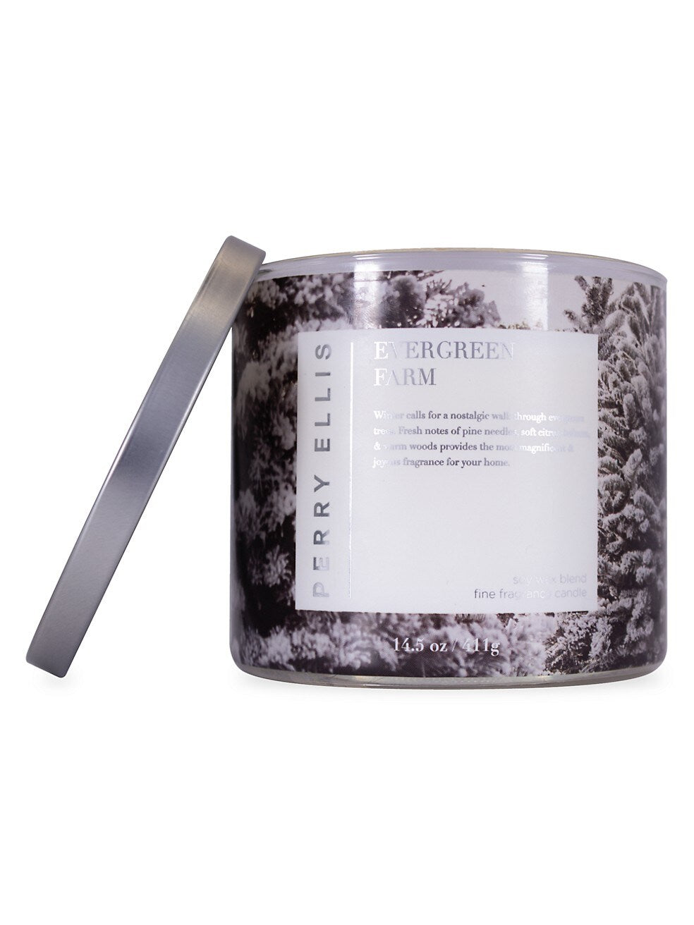 Evergreen Farm 3 Wick Candle by Perry Ellis perfume bottle
