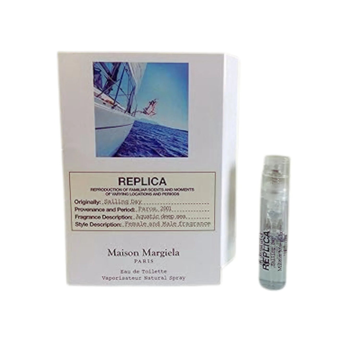 Maison Margiela Replica Sailing Day Eau de Toilette carton and packaging