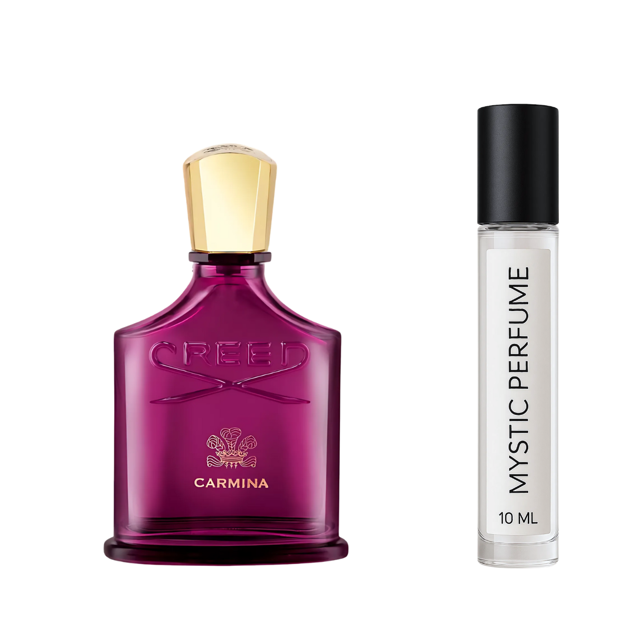 Creed Carmina sample vial label detail