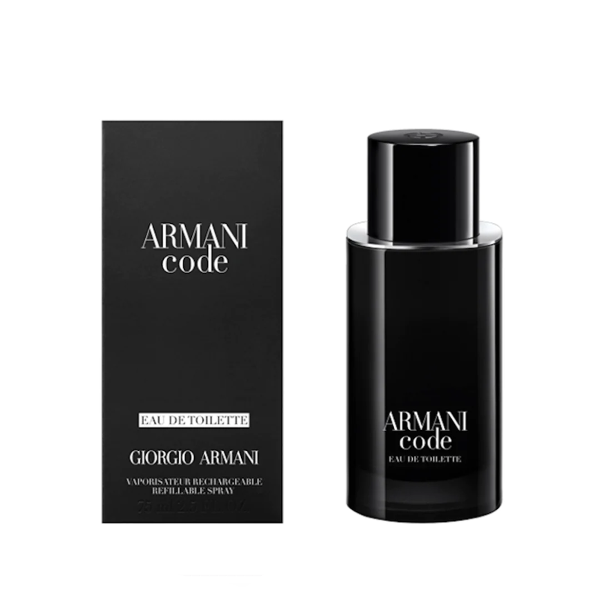 Armani Code by Giorgio Armani Refillable Eau de Toilette perfume bottle