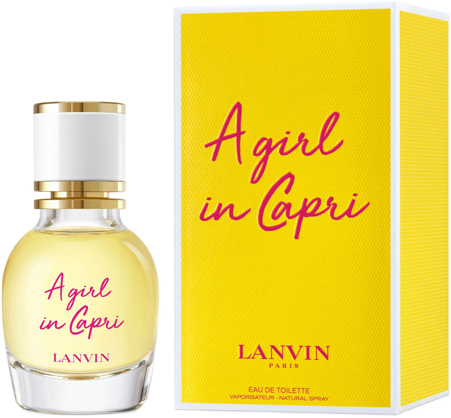 Lanvin A Girl In Capri Eau de Toilette carton and packaging