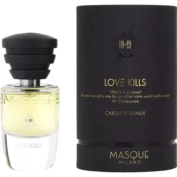 Masque Milano Love Kills Eau de Parfum bottle and box