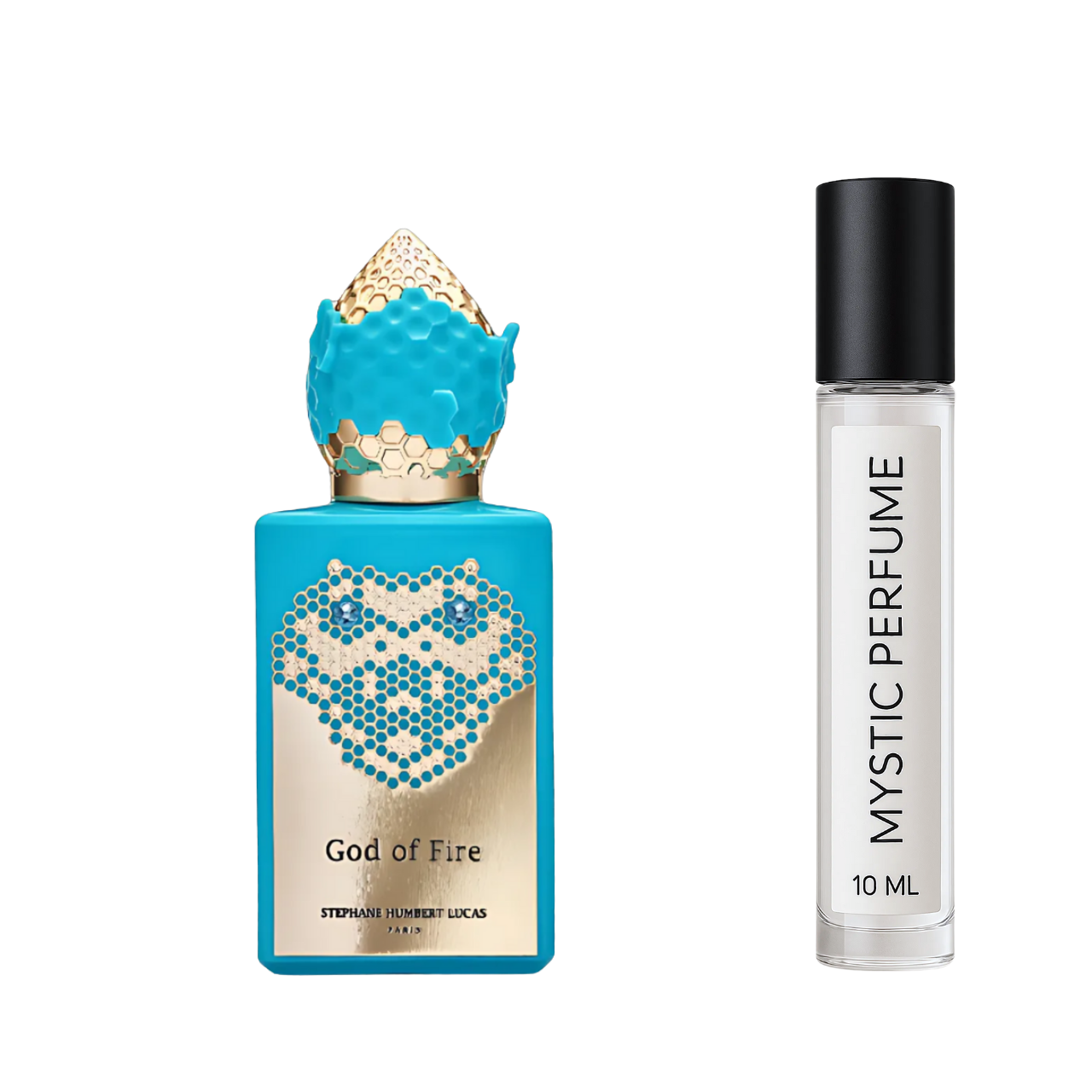 Stéphane Humbert Lucas God of Fire sample vial label detail