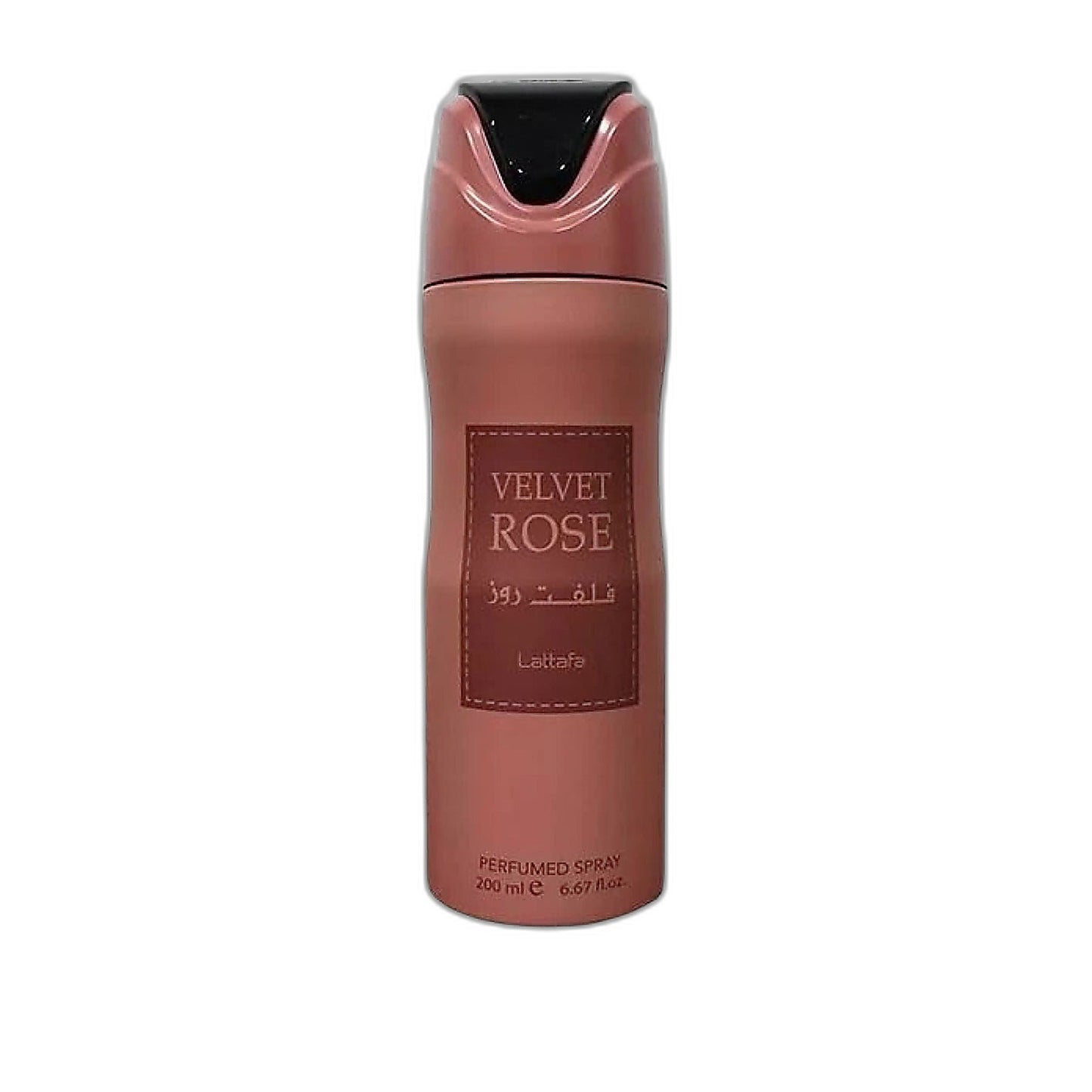 Lattafa Velvet Rose Body Spray perfume bottle