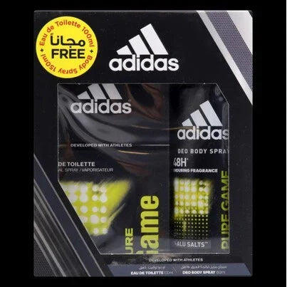 Adidas Pure Game Eau de Toilette bottle close-up detail