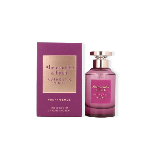 Abercrombie & Fitch Authentic Night Woman/Femme Eau de Parfum perfume bottle