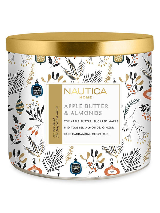 Apple Butter & Almonds 3 Wick Candle by Nautica perfume bottle
