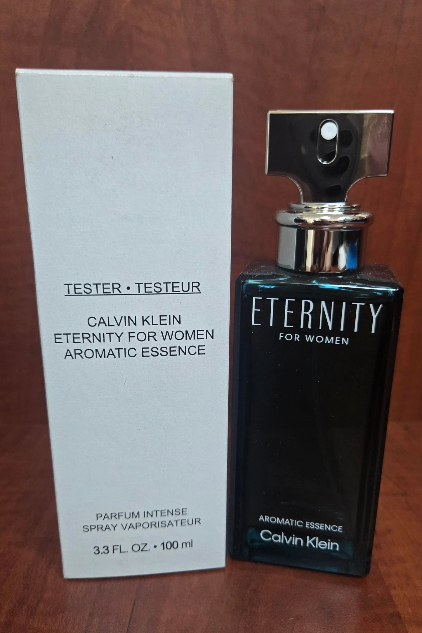 Calvin Klein Eternity Aromatic Essence Intense Parfum carton and packaging