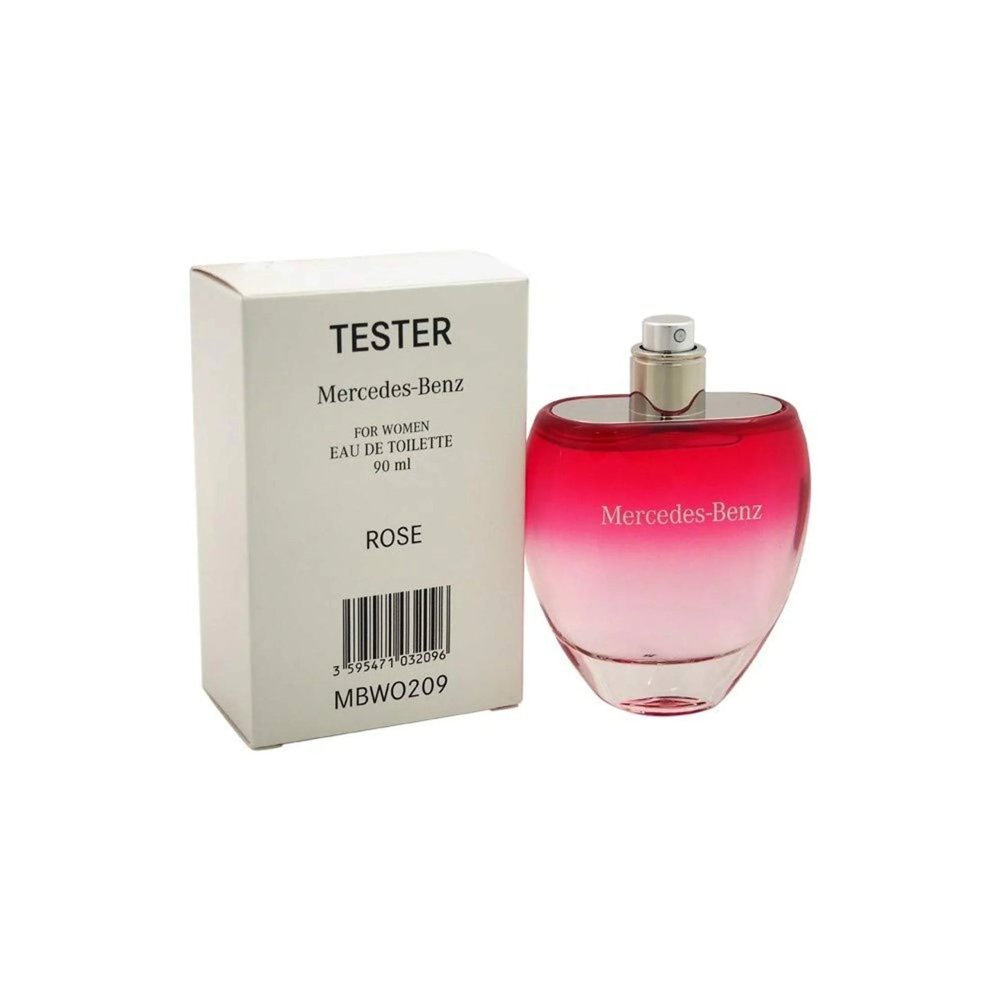 Mercedes Benz Rose Eau de Toilette bottle and box