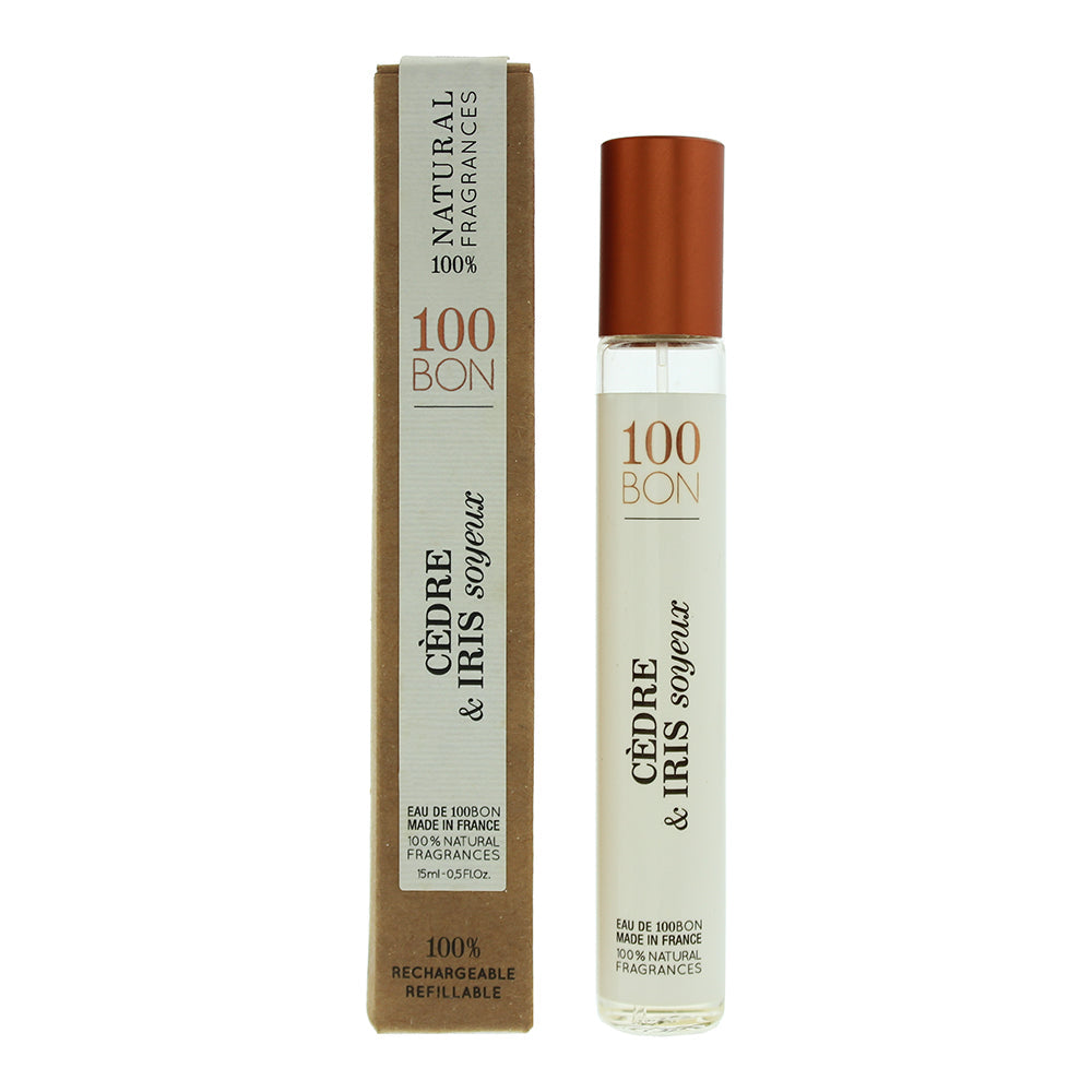 100 Bon Cedre & Iris Soyeux Eau de Parfum perfume bottle