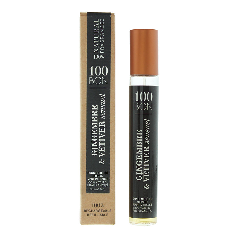 100 Bon Gingembre & Vetiver Sensuel Eau de Parfum packaging box
