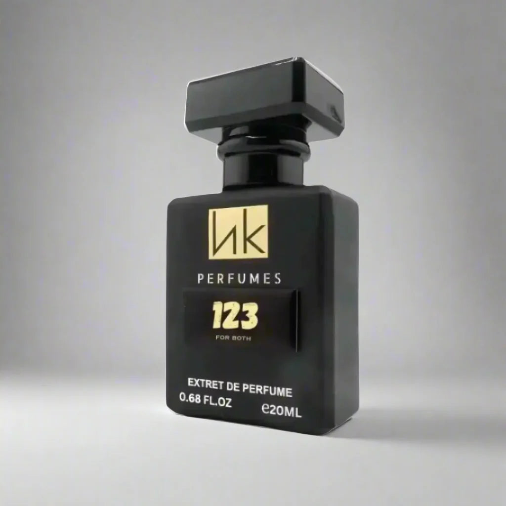 123 Parfum bottle and box