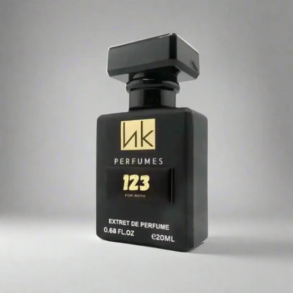 123 Parfum bottle and box