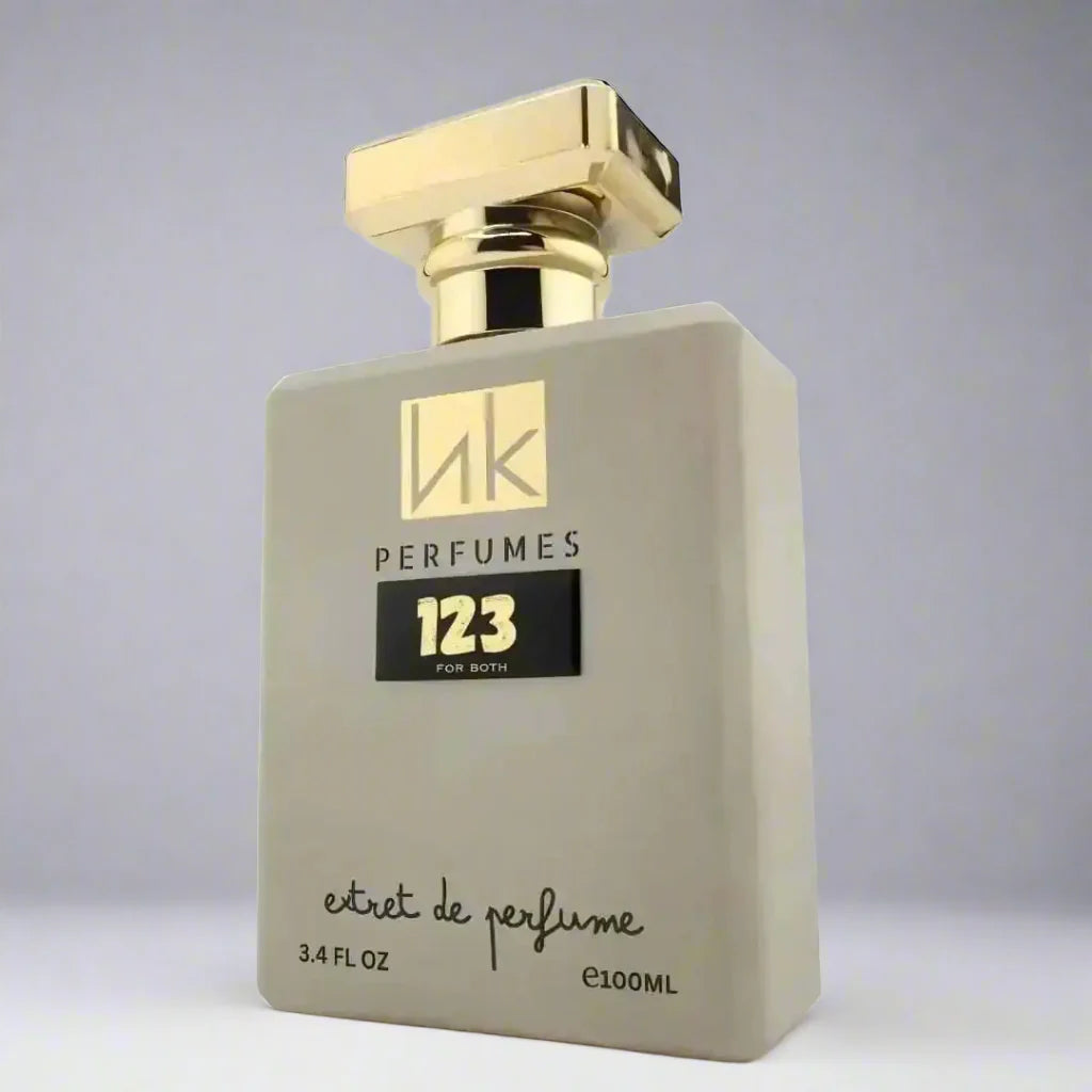 123 Parfum carton and packaging