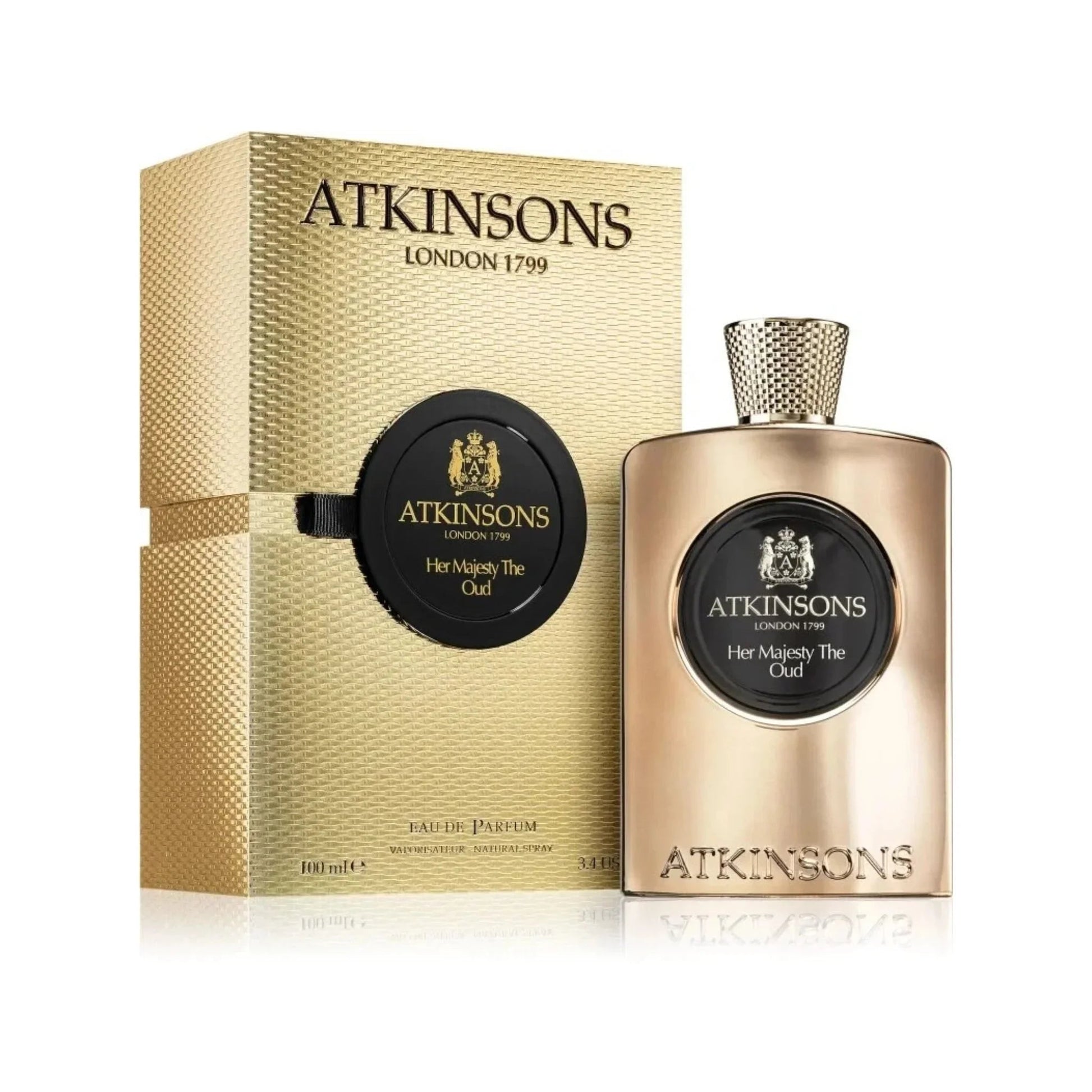 Atkinsons Her Majesty The Oud Eau de Parfum packaging box