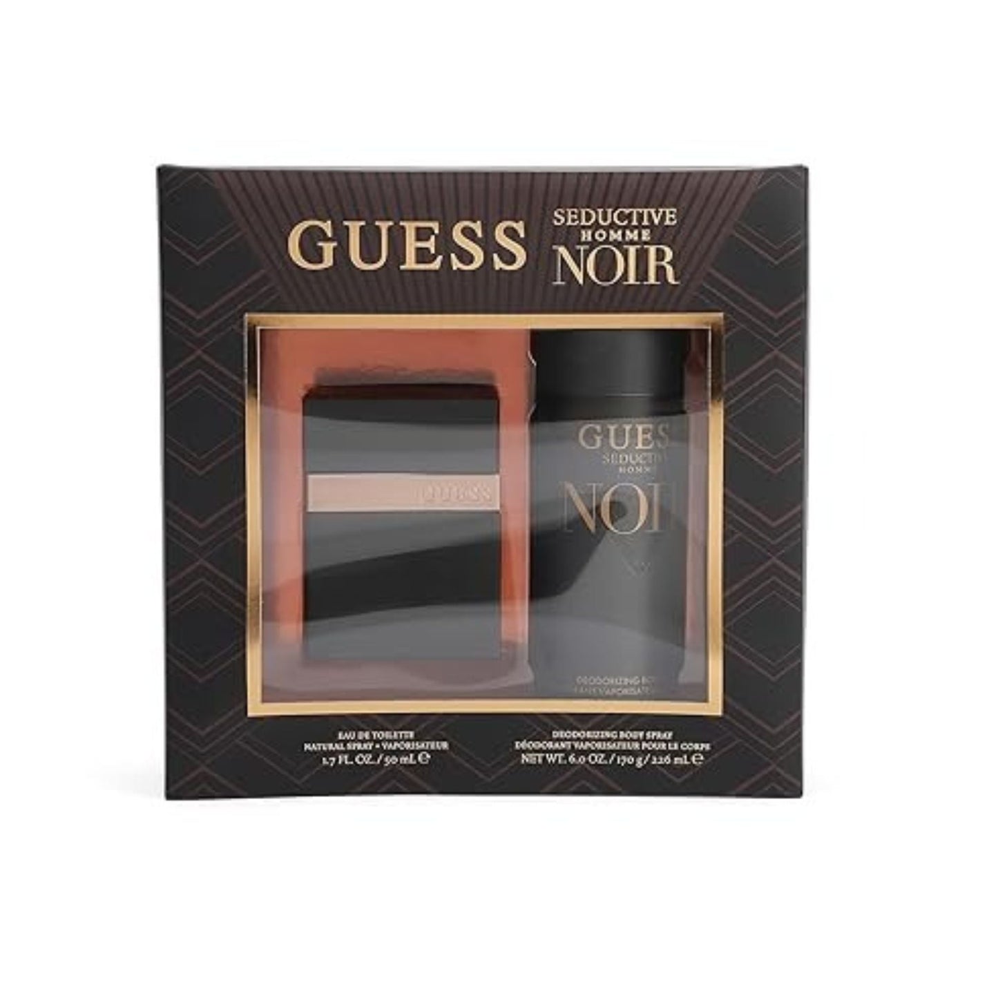 Guess Seductive Noir Homme Eau de Toilette carton and packaging