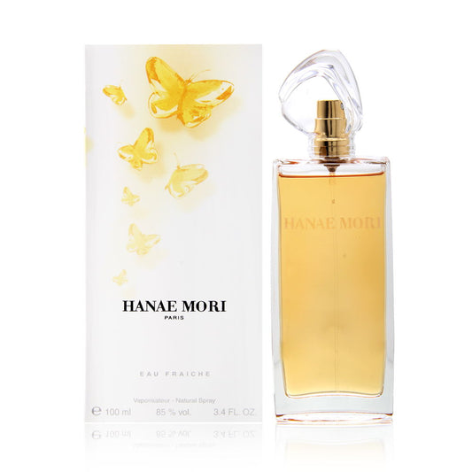 Hanae Mori Yellow Butterfly Eau Fraiche perfume bottle