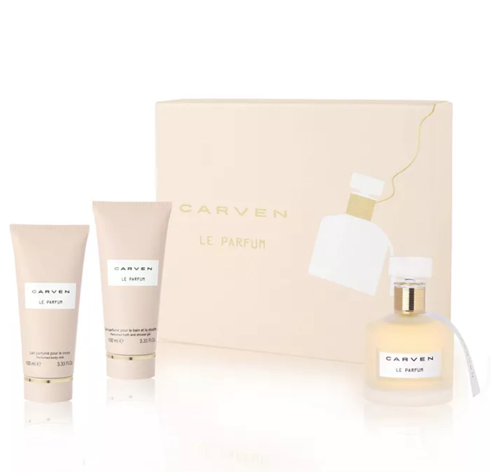 Carven Le Parfum Eau de Parfum (3.3 oz Spray + 3.3 oz body milk + 3.3 oz shower gel) for Women
