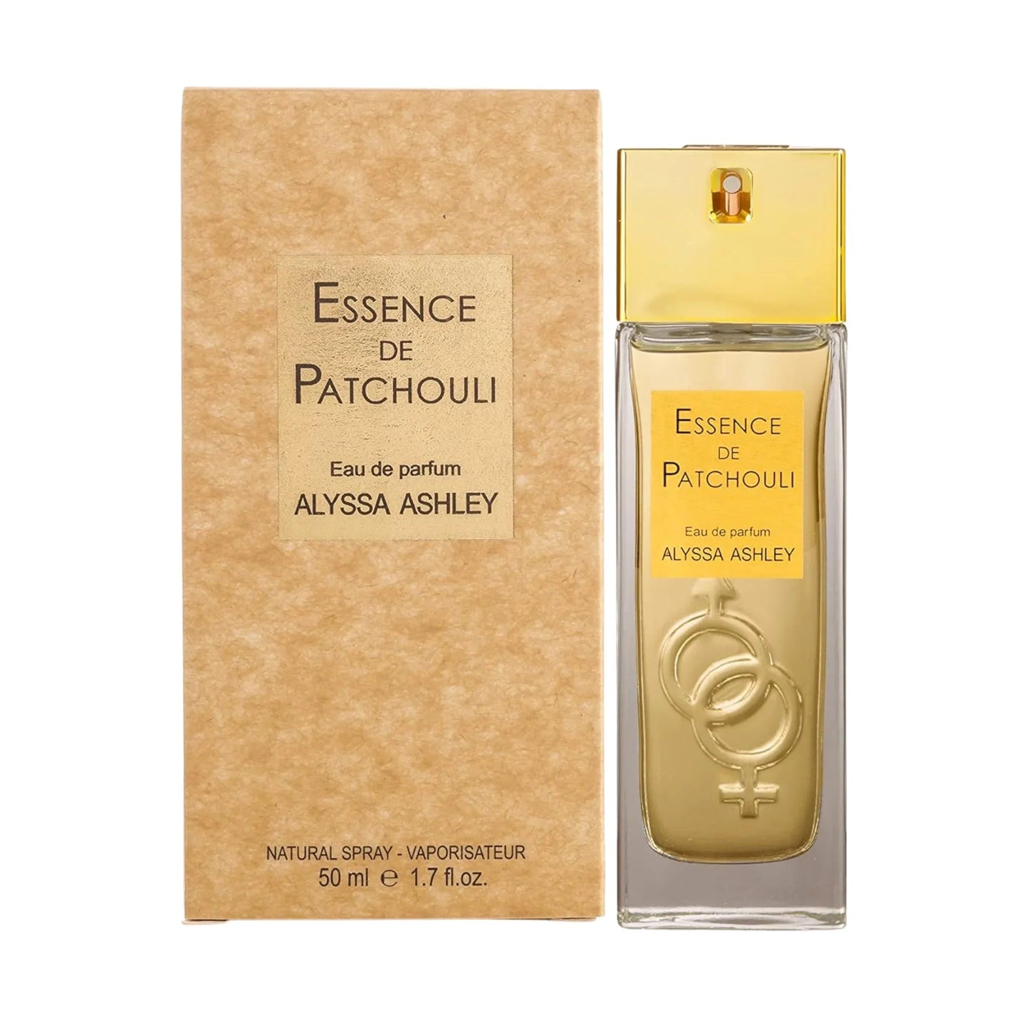 Alyssa Ashley Essence De Patchouli Eau de Parfum bottle and box