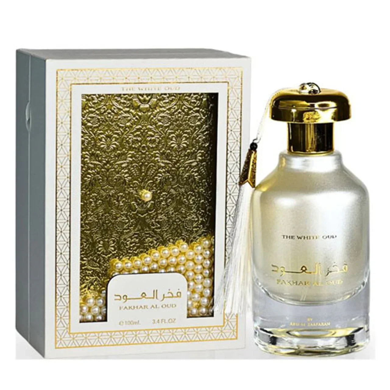 Ard Al Zaafaran Fakhar Al Oud The White Oud Eau de Parfum perfume bottle
