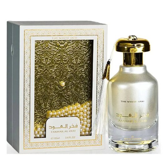 Ard Al Zaafaran Fakhar Al Oud The White Oud Eau de Parfum perfume bottle
