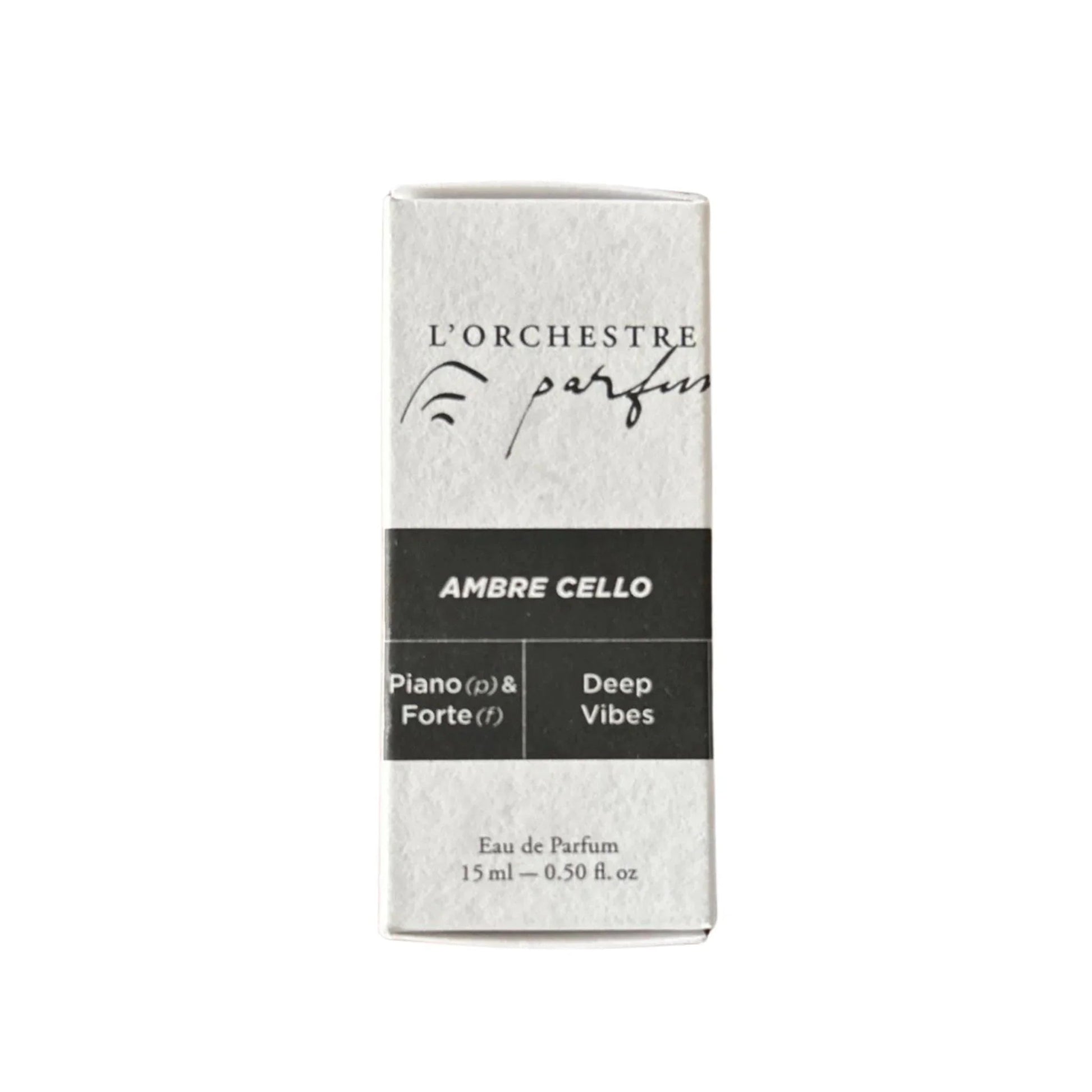 L'orchestre Ambre Cello Eau de Parfum packaging box