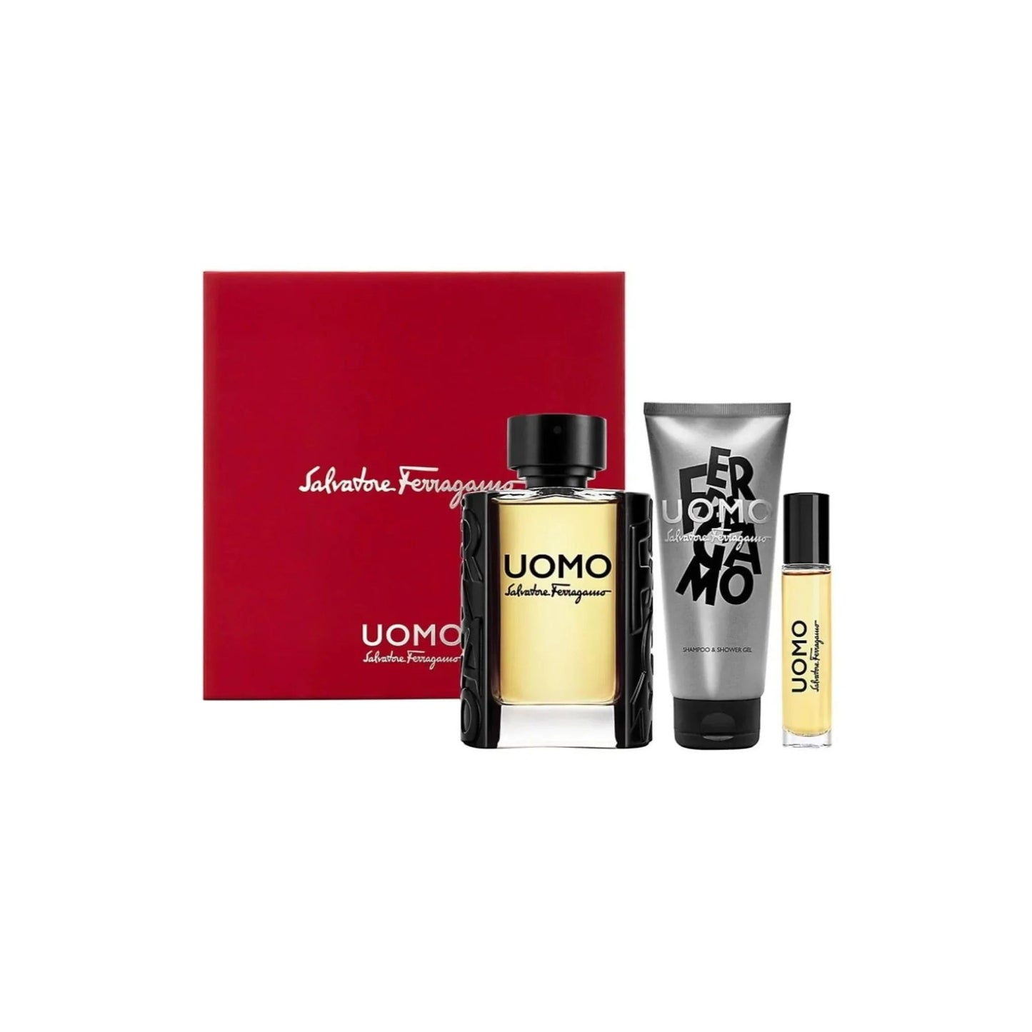 Salvatore Ferragamo Uomo Eau de Toilette carton and packaging