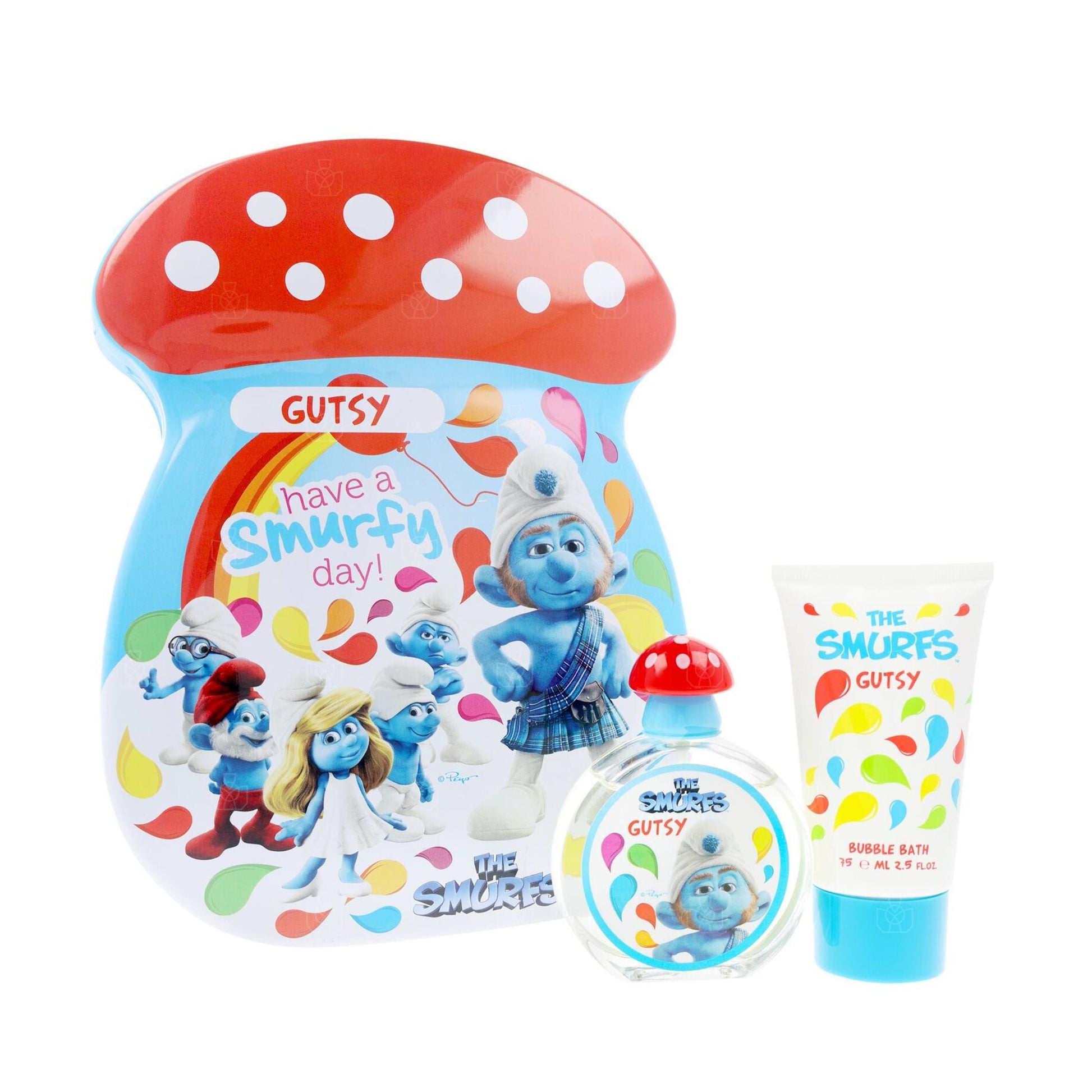 First American Brands The Smurfs Gutsy Eau de Toilette packaging box