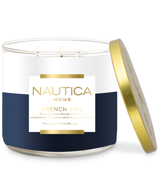 Nautica French Sail 14.5 Candle perfume bottle