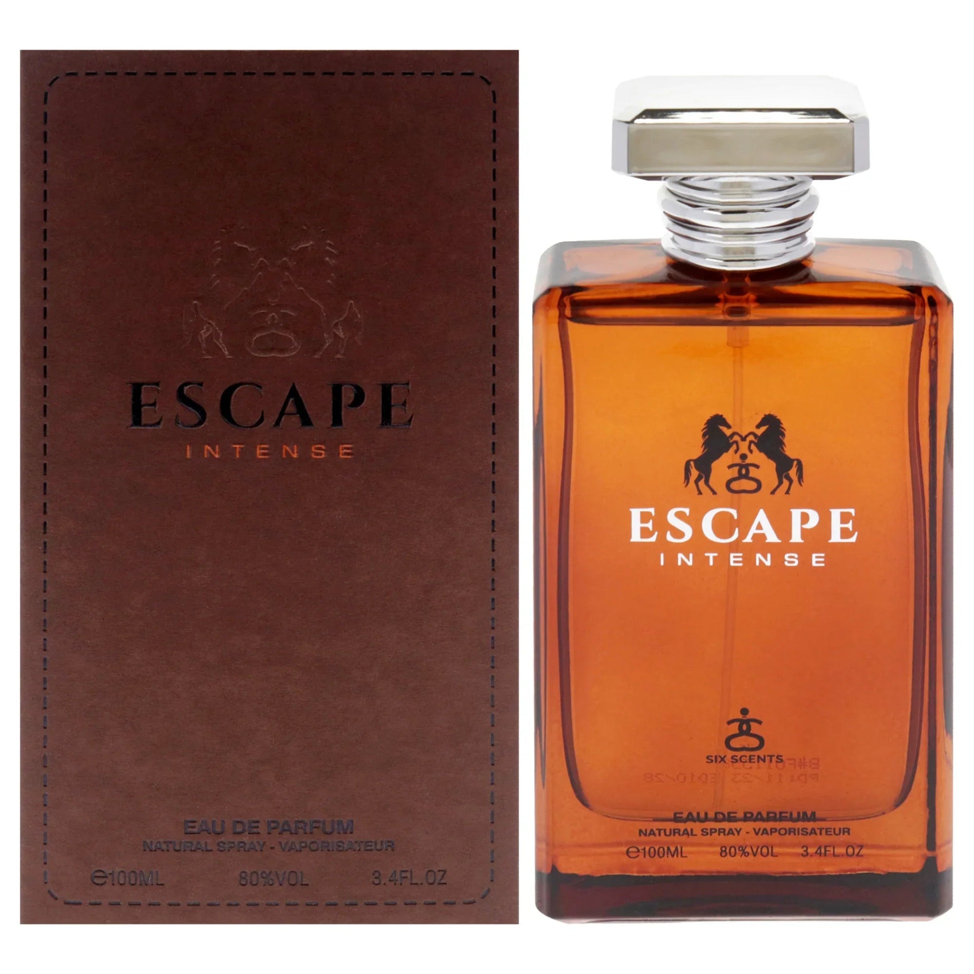 Six Scents Escape Intense Eau de Parfum perfume bottle