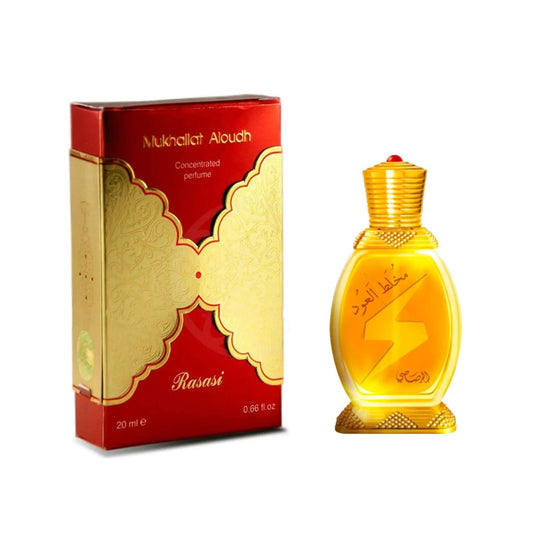 Rasasi Mukhalat Al Oudh Perfume Oil perfume bottle