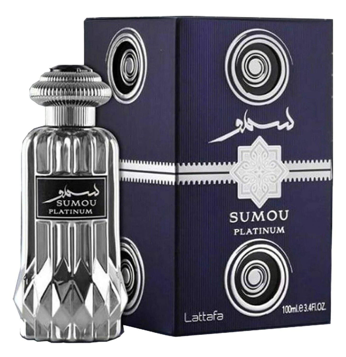 Lattafa Sumou Platinum Eau de Parfum packaging box