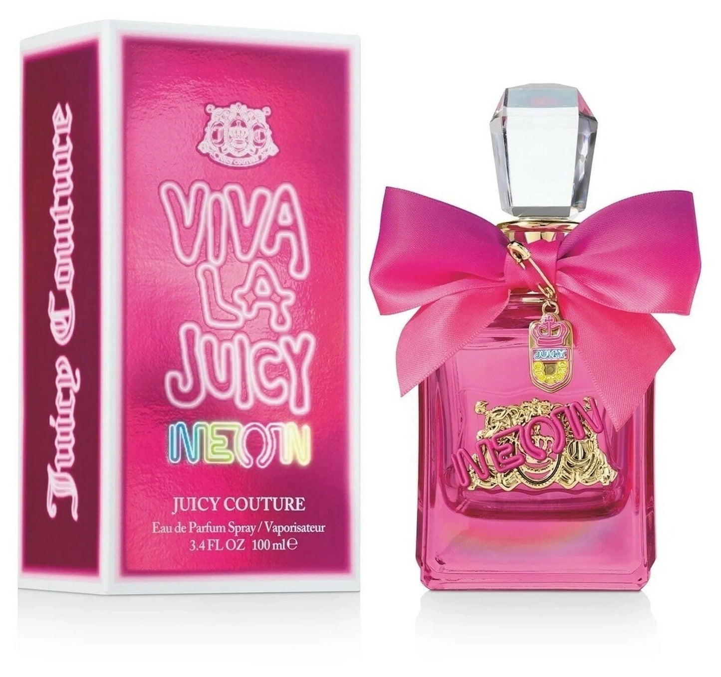 Juicy Couture Viva La Juicy Neon Eau de Parfum bottle and box
