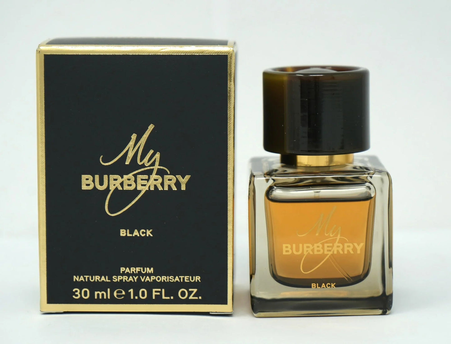 Burberry My Burberry Black Parfum bottle close-up detail