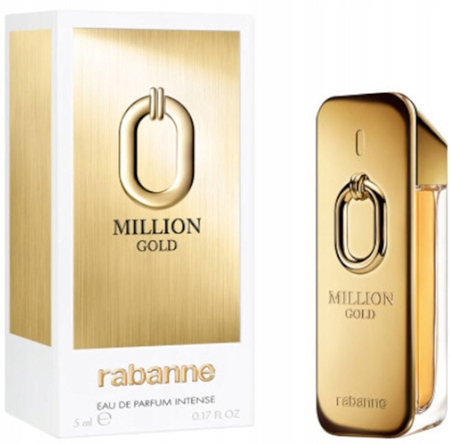 Paco Rabanne Million Gold Intense Eau de Parfum bottle close-up detail