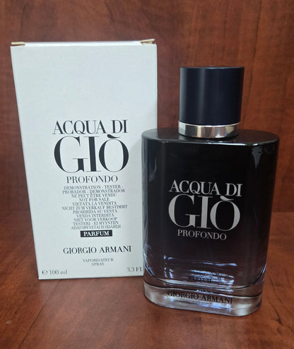 Giorgio Armani Acqua Di Gio Profondo Parfum label detail