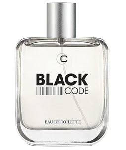 D'e Siso Black Code Eau de Toilette perfume bottle