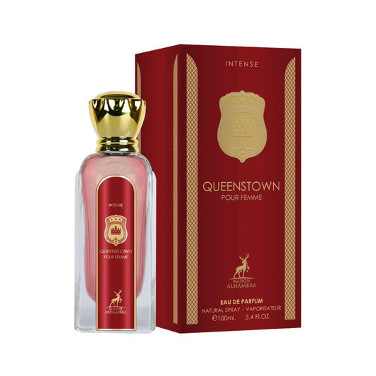 Maison Alhambra Queenstown Pour Femme Intense Eau de Parfum perfume bottle