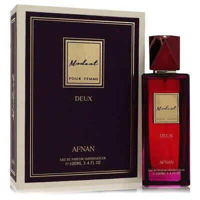 Afnan Modest Deux Pour Femme Eau de Parfum packaging box