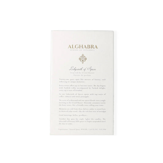Alghabra Parfums Labyrinth Of Spices Extrait de Parfum perfume bottle