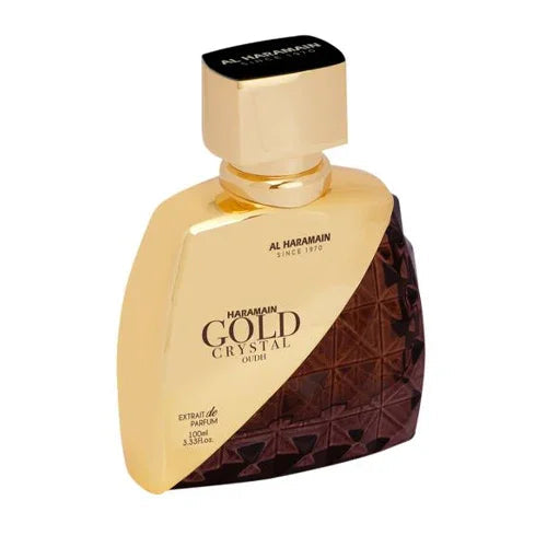 Al Haramain Gold Crystal Oudh Extrait de Parfum packaging box