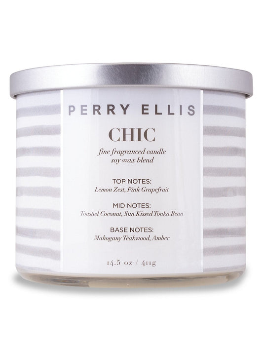 Chic 3 Wick Candle by Perry Ellis perfume bottle