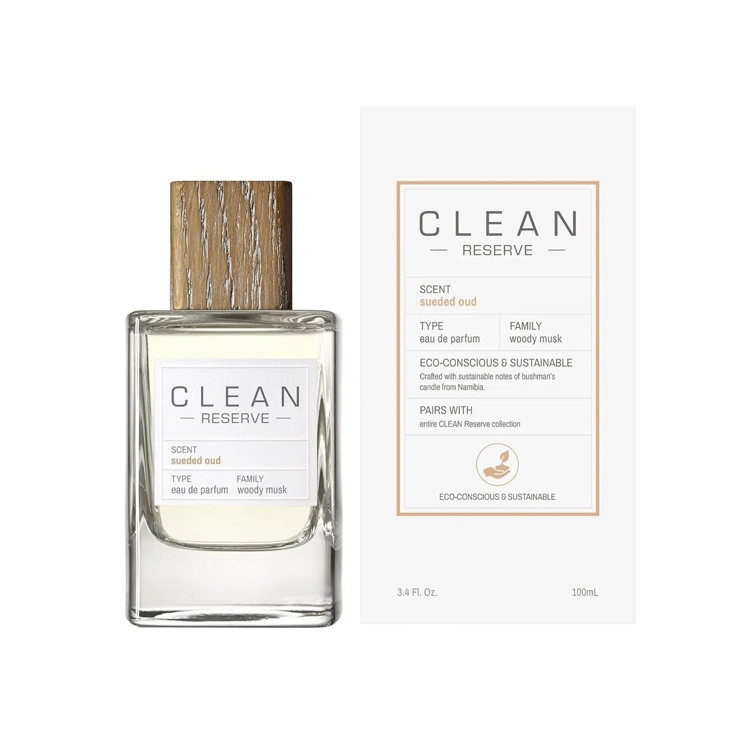 Clean Reserve Sueded Oud Eau de Parfum perfume bottle