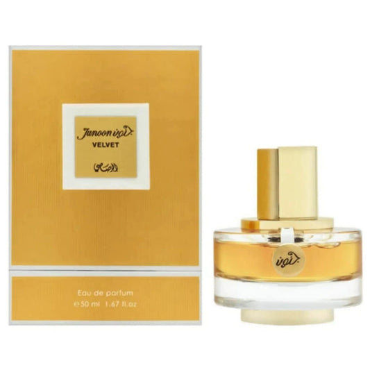 Rasasi Junoon Velvet Eau de Parfum perfume bottle