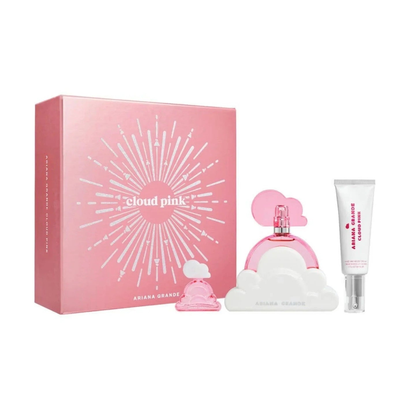 Ariana Grande Cloud Pink Eau de Parfum bottle and box