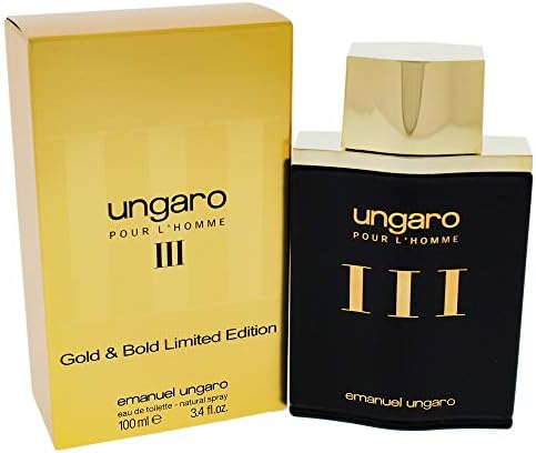 Ungaro III Gold & Bold Eau De Toilette Spray (Limited Edition) for Men