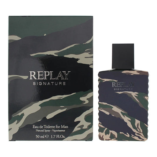 Replay Signature For Man Eau de Toilette perfume bottle